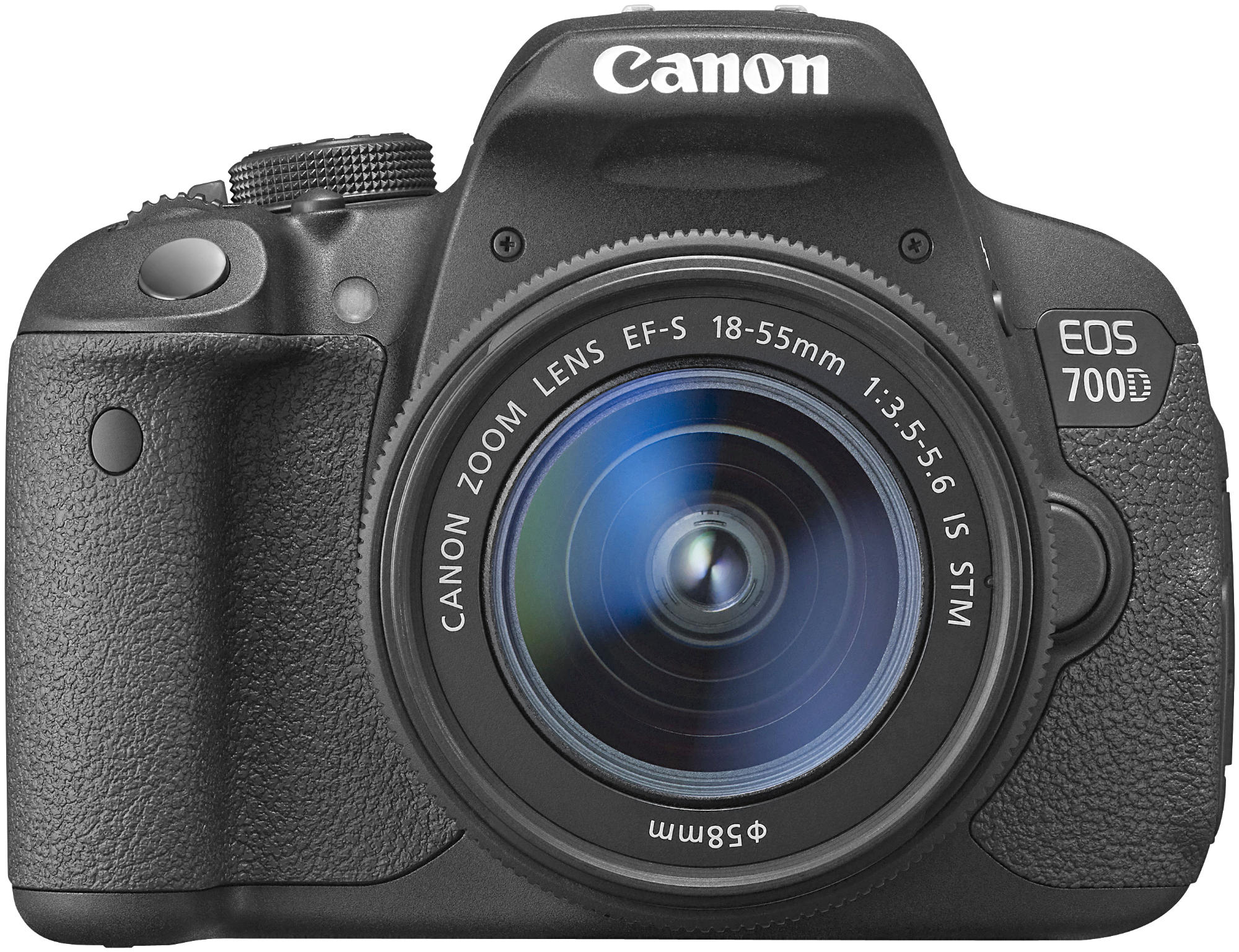 CANON EOS 700 D VUK KIT Spiegelreflexkamera, 18 Megapixel, 18-55 mm Objektiv (EF-S, IS), Touchscreen Display, Schwarz