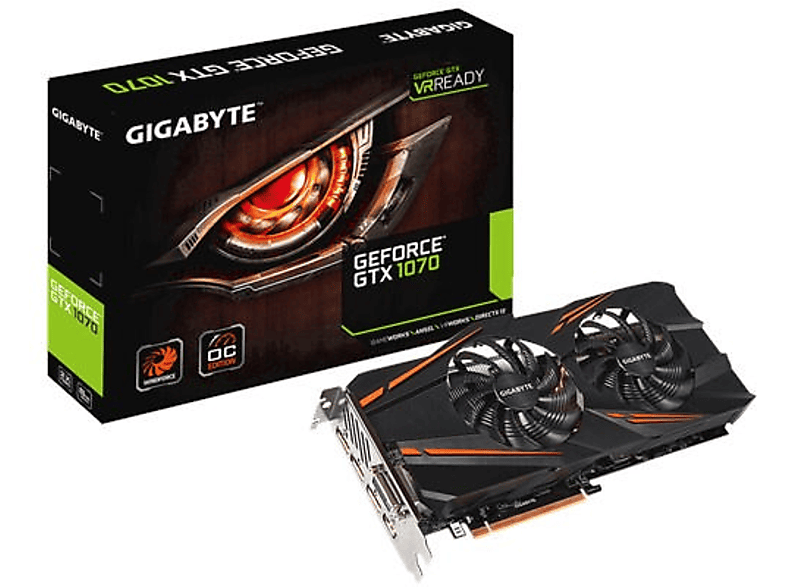 GIGABYTE Windforce Nvidia GeForce GTX 1070 OC 8GB 256Bit GDDR5
