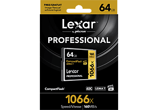 LEXAR 64GB Professional 1066x CompactFlash®, 160MB/s okuma 155MB/s yazma Hafıza Kartı