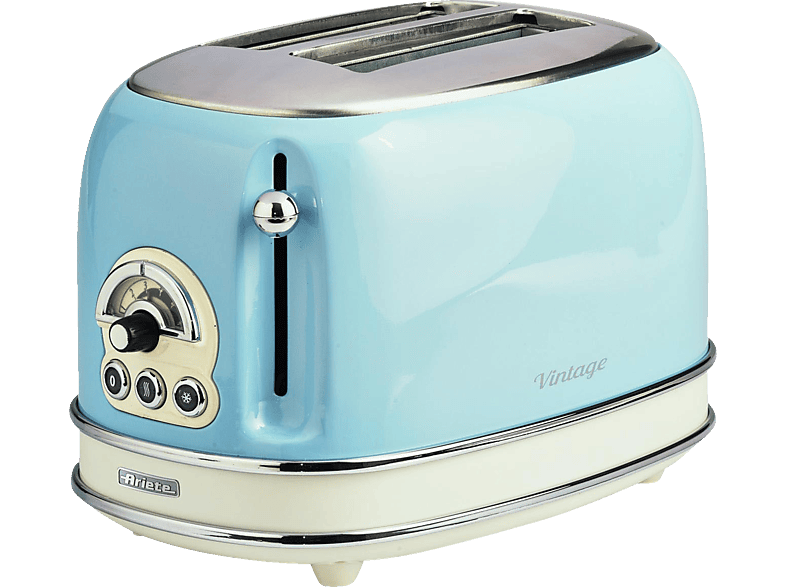 Toaster ARIETE 00C015515AR0 Toaster Creme/Hellblau (810 Watt, Schlitze