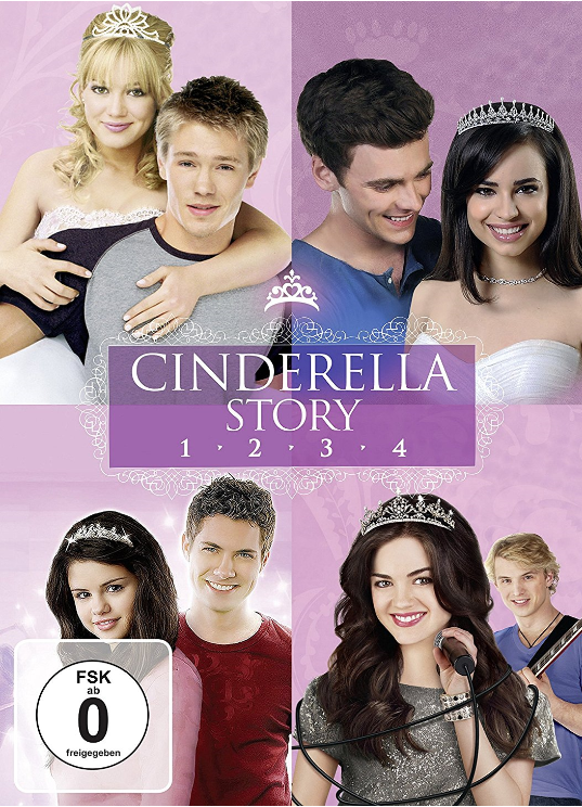 DVD-Cover von Cinderella Story Filmen. Mit mehreren Schauspielern und Titel.