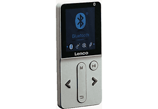LENCO MP3 Player Xemio 280, 8GB interner Speicher mit Micro SD-Kartenleser, silber