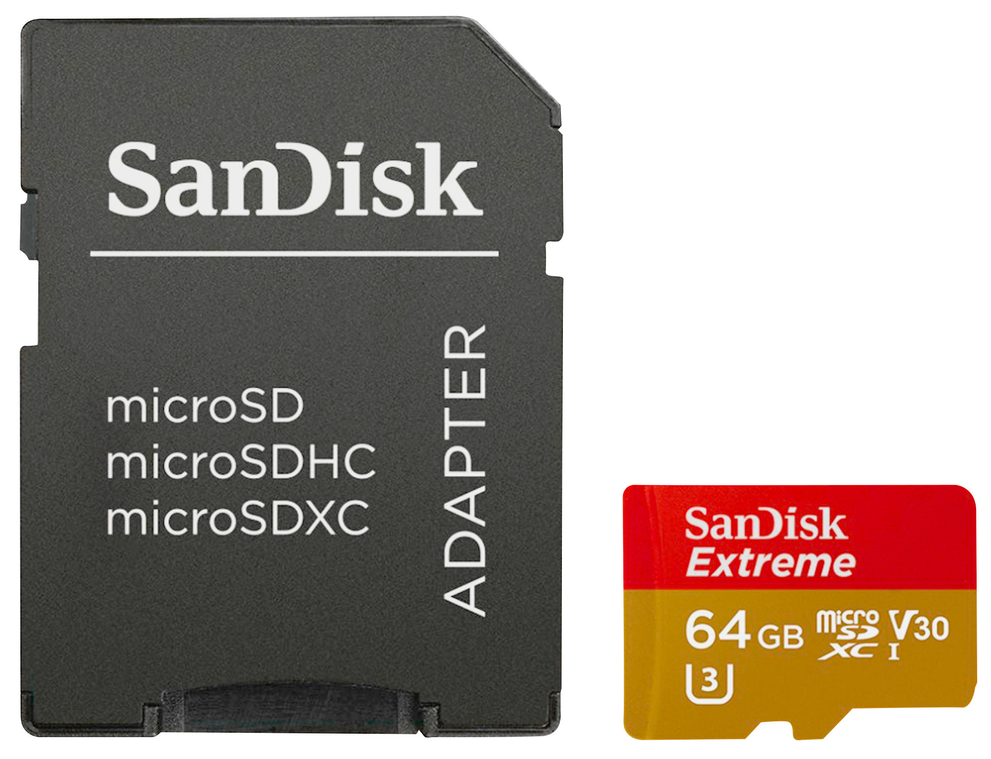 SANDISK Extreme®, Micro-SDHC MicroSDHC Speicherkarte, 64 GB