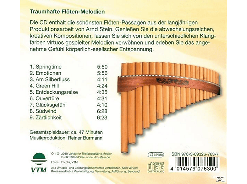 Thumbnail - Arndt Stein - Traumhafte Flöten-Melodien (CD)