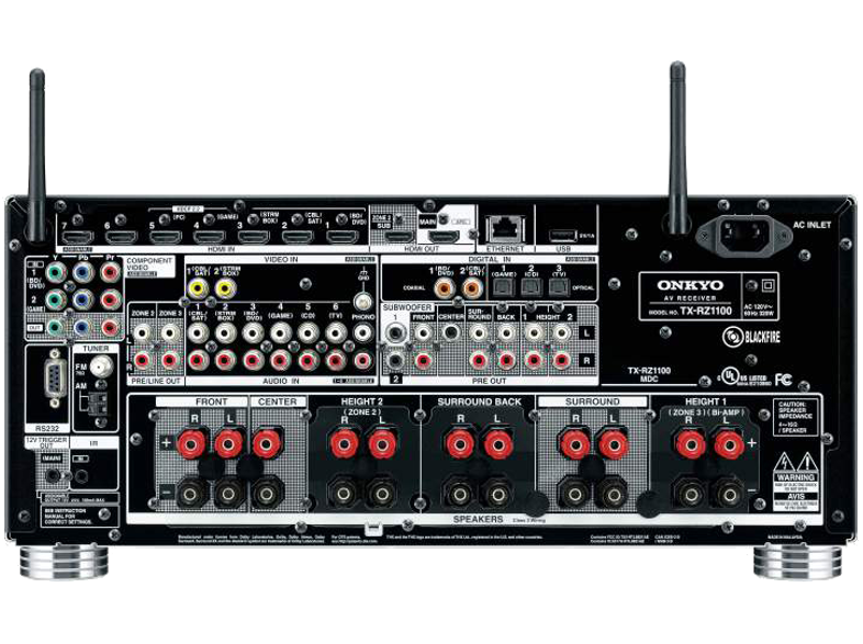 ONKYO TX-RZ 1100 9.2 hálózatképes UHD erősítő, fekete