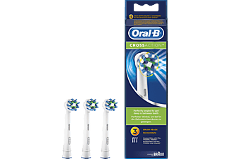 ORAL-B CrossAction 3er - Brossettes enfichables (Blanc)