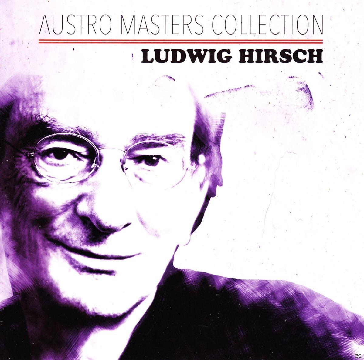 Albumcover mit Nahaufnahme eines Mannes mit Brille. Text: Austro Masters Collection, Ludwig Hirsch.