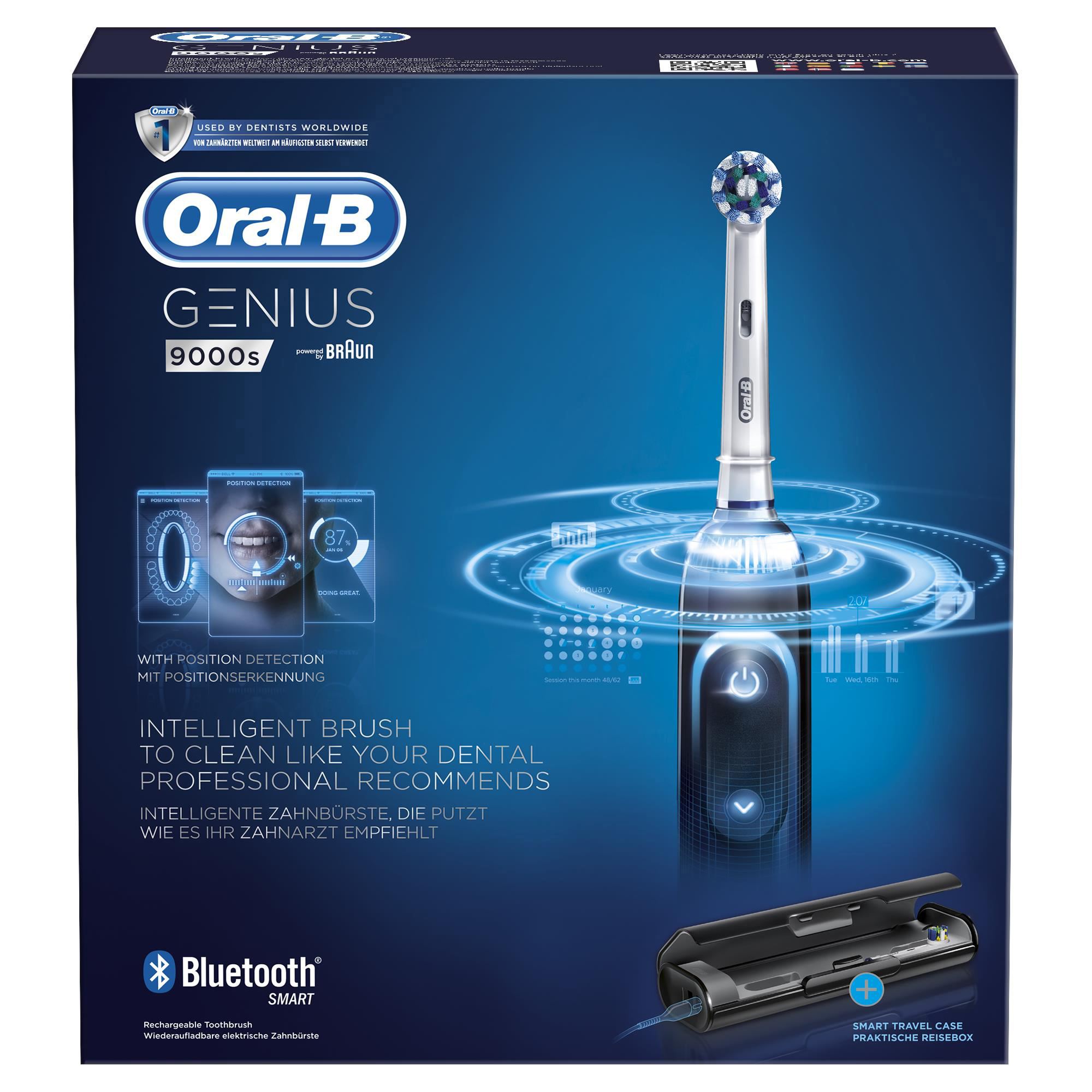 ORAL-B Genius 9000S elektrische Zahnbürste Schwarz