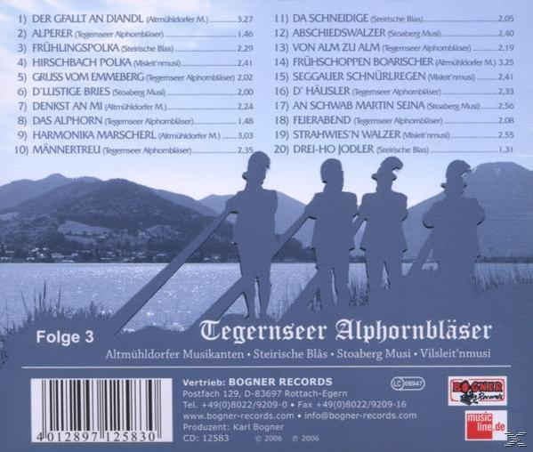 (CD) Tegernseer - VARIOUS - Alphornbläser