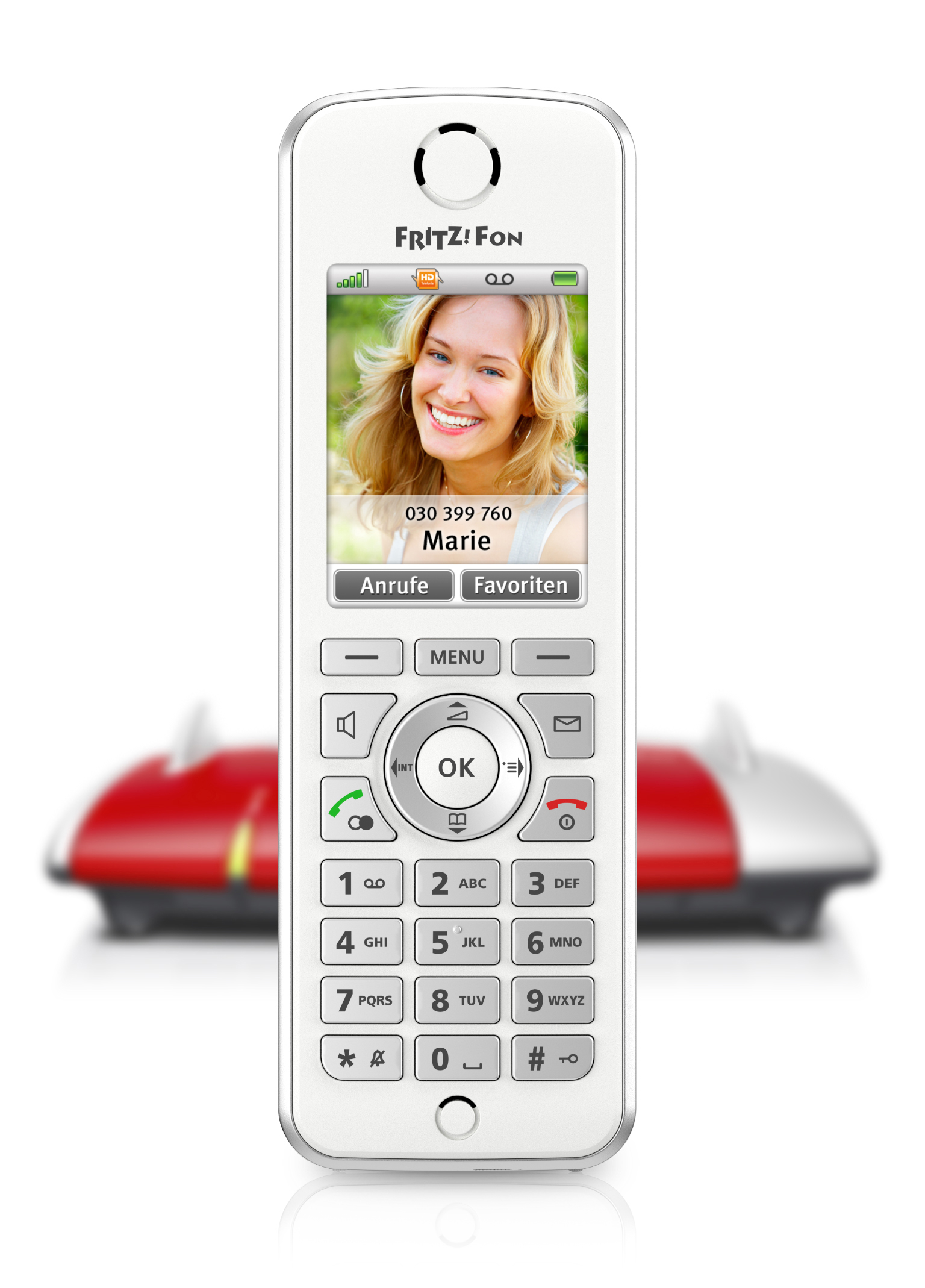 AVM FRITZ!Box 7490 + FRITZ!Fon C4 im Set WLAN-Router inkl. DECT-Telefon