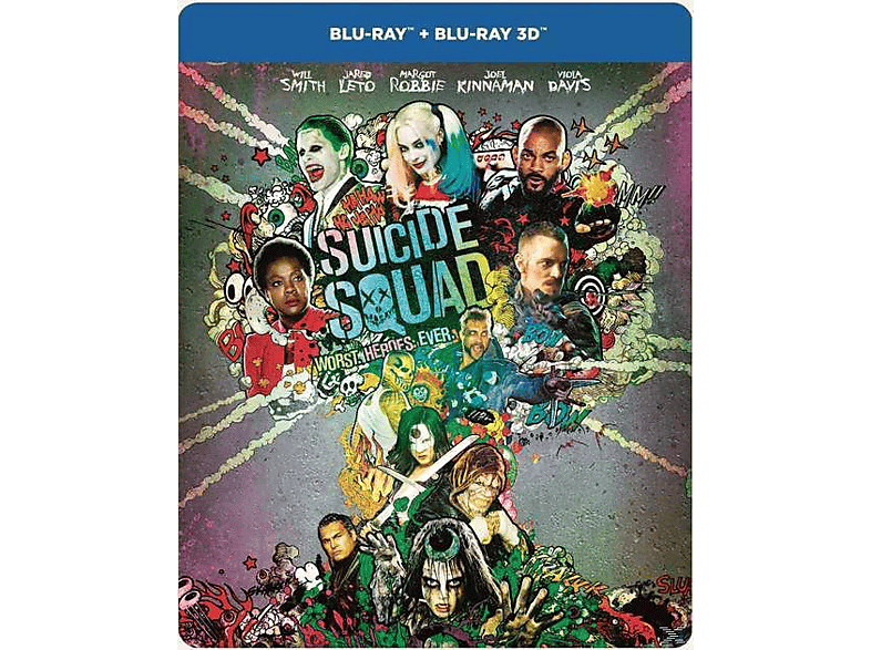 Suicide Squad Extended Cut Steelbook Blu-ray 3D