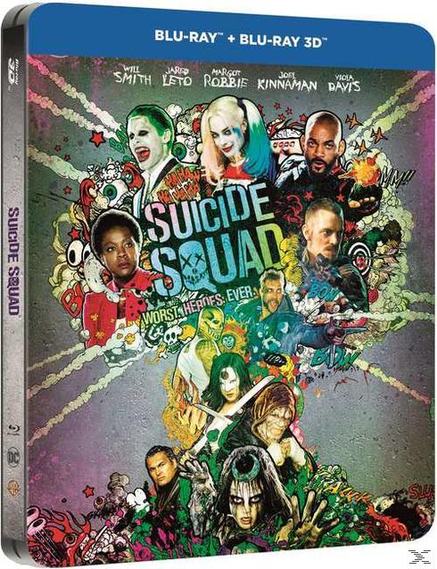 Suicide Squad Extended Cut (Steelbook) - 3D Blu-ray