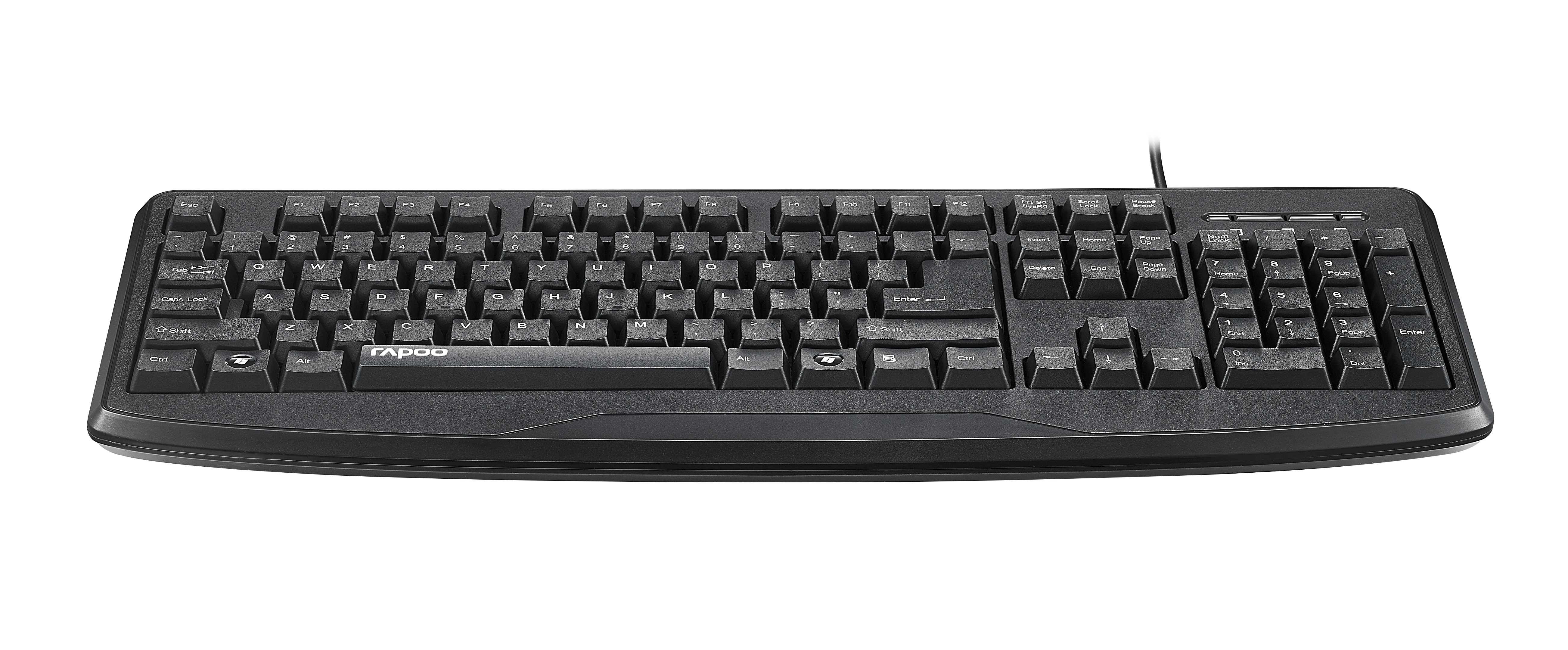 Schwarz NK2500, kabelgebunden, RAPOO Tastatur,