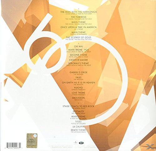 Album-Rückseite mit Titelliste und Grafikdesign mit der Zahl 60.