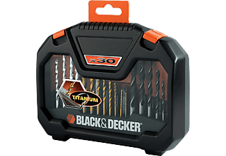 BLACK+DECKER A7183-XJ 30 darabos titánium fúrószár
