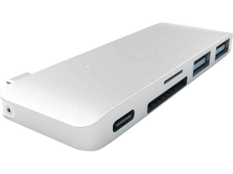 SATECHI PASSTHROUGH - USB-Hub (Silber)