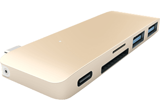 SATECHI PASSTHROUGH - USB Hub (Gold)