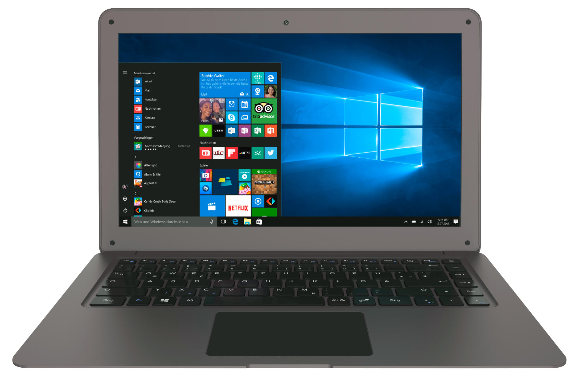 TREKSTOR SurfBook W2 - 14,1 Zoll - Intel® Atom® x5-Z8300 - 4 GB - 64 GB - Intel® HD Graphics - Windows 10 Home (32 bit)