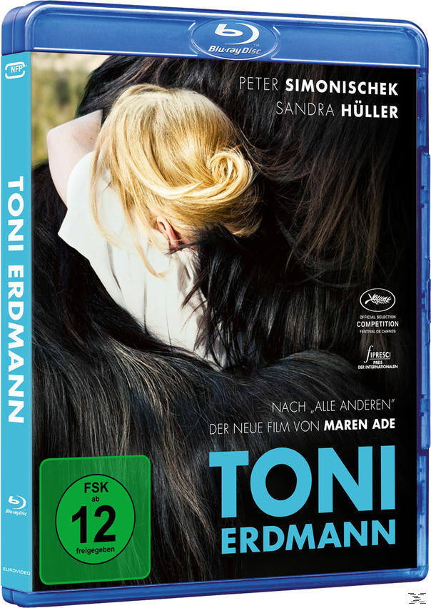 Eine Blu-ray-Hülle. Das Gesicht einer Frau ist darauf zu sehen. Es trägt den Titel 'Toni Erdmann'.