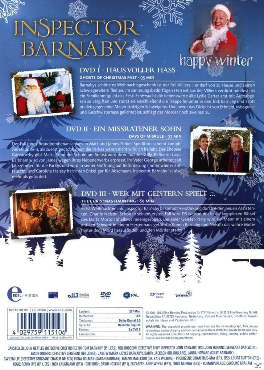 DVD-Hülle hinten mit Text auf Deutsch. Bilder von Inspector Barnaby.