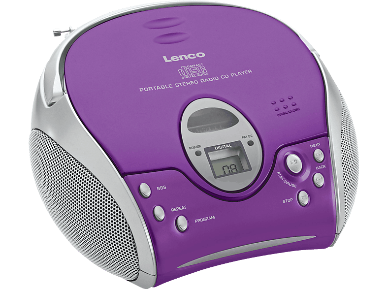 LENCO Draagbare radio CD Paars (SCD-24 Purple)