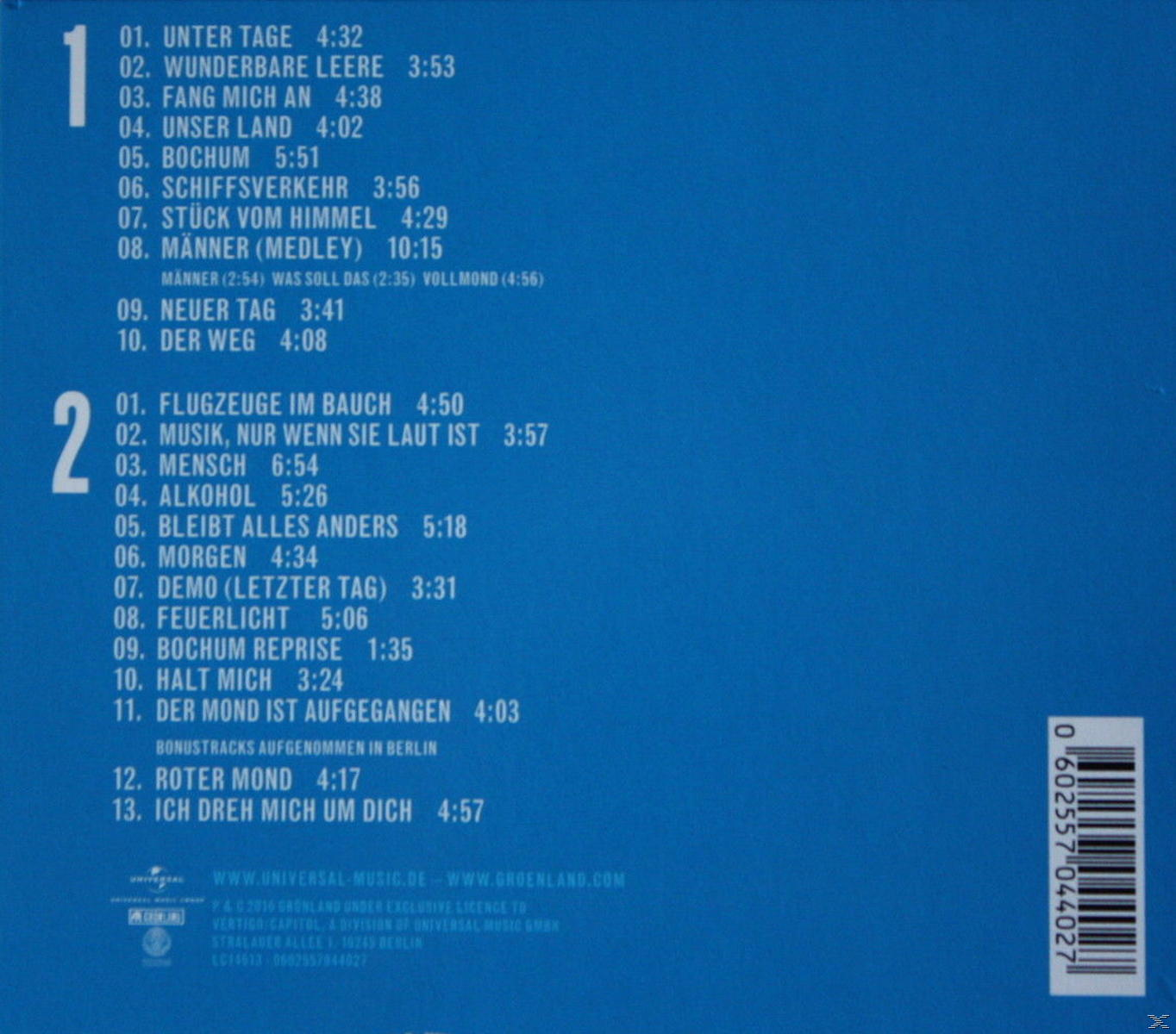 Herbert Grönemeyer - Live In Bochum  - (CD)