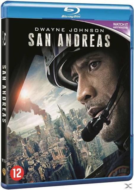 Couverture du Blu-ray San Andreas avec Dwayne Johnson.