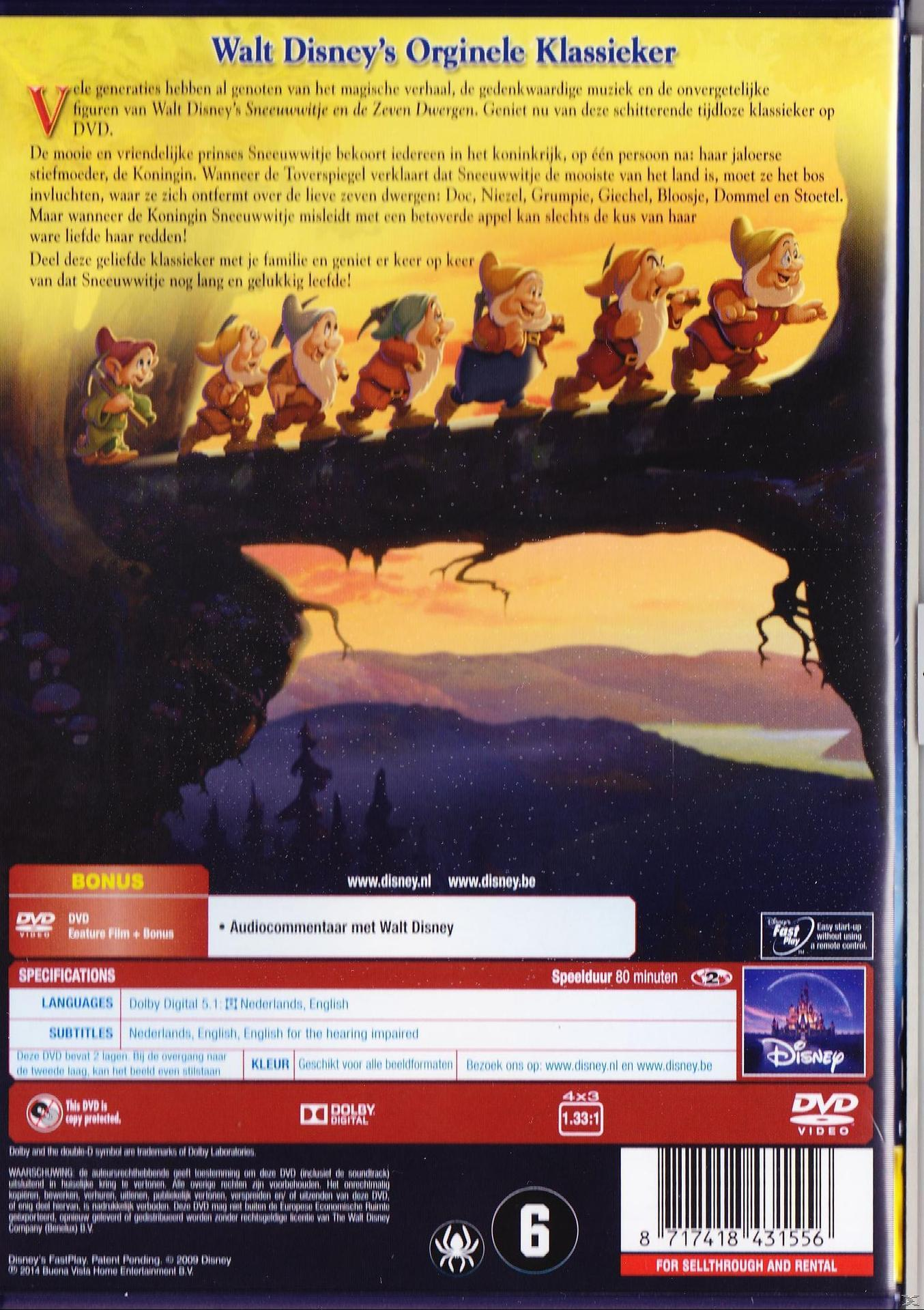 DVD cover with cartoon characters. Text: Walt Disney's Original Classic.  Background: forest and castle.