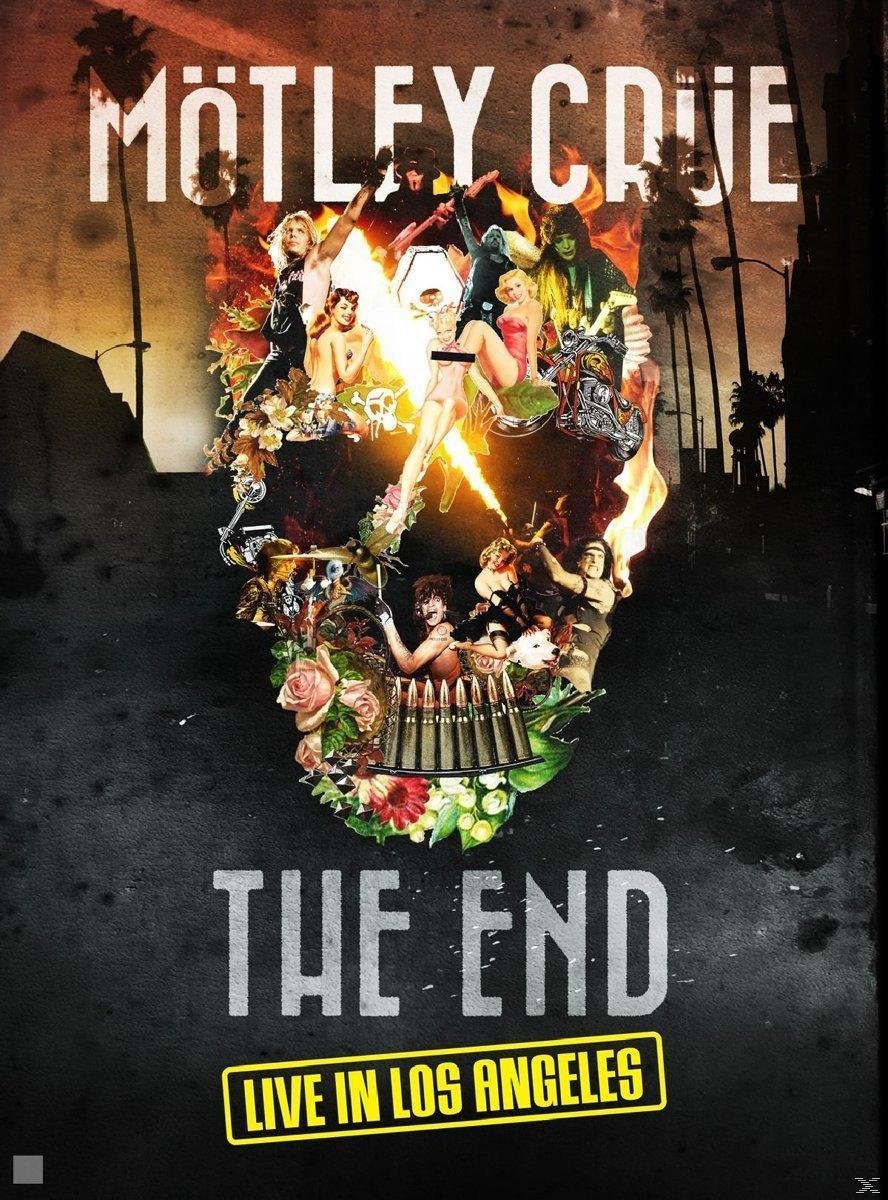 Mötley Crüe 'The End' Albumcover, ein Totenkopf aus Menschen.