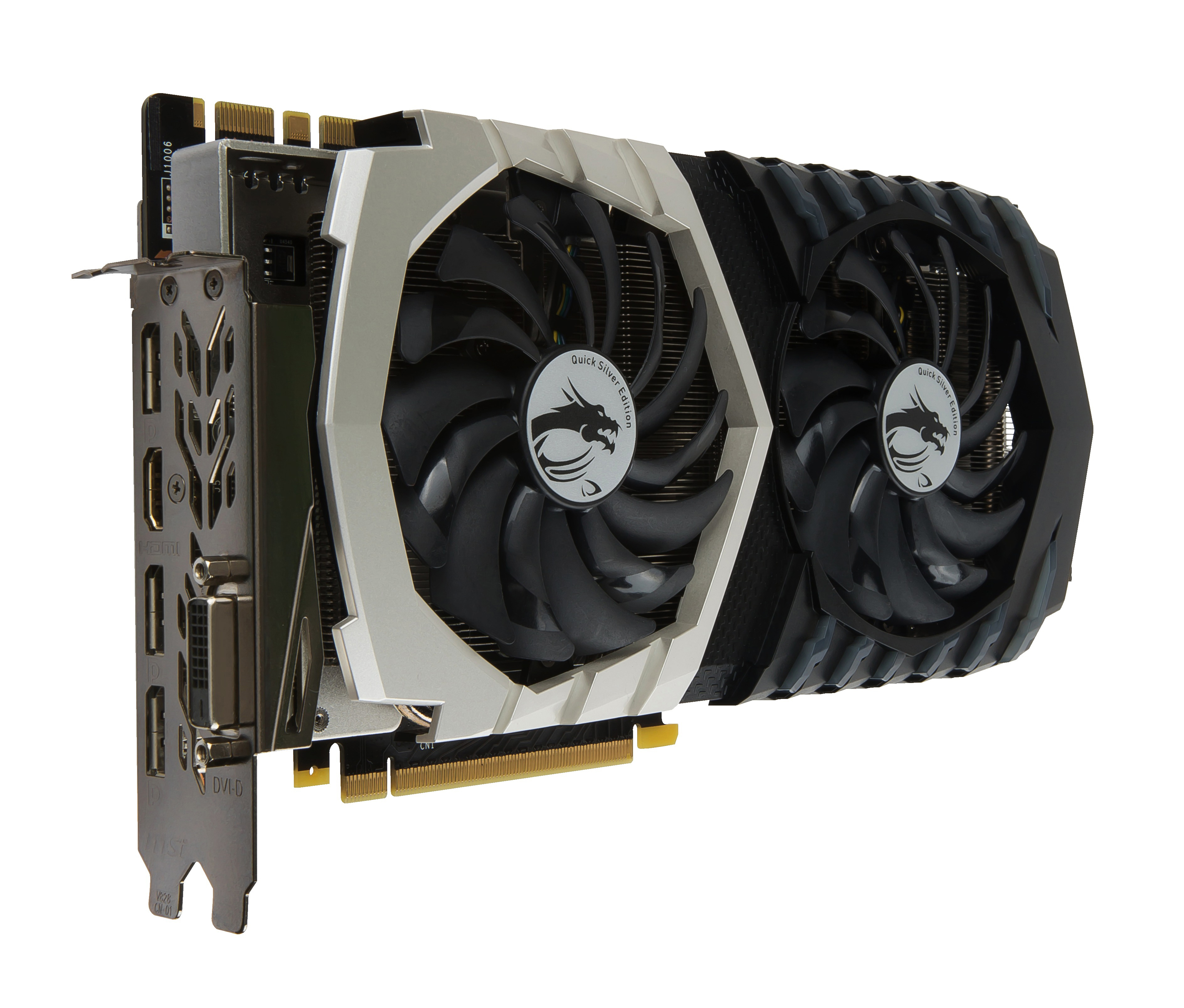MSI GeForce® GTX 1070 Quick Silver OC 8GB (V330-069R) (NVIDIA, Grafikkarte)