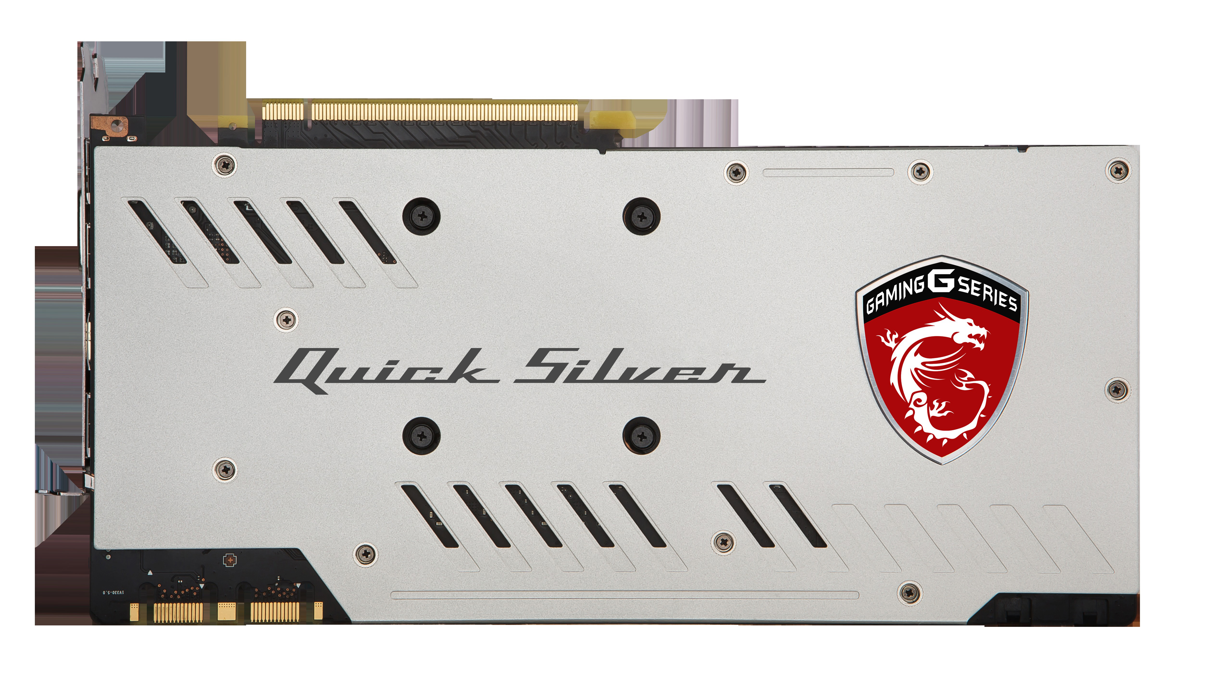 MSI GeForce® GTX 1070 Quick Silver OC 8GB (V330-069R) (NVIDIA, Grafikkarte)