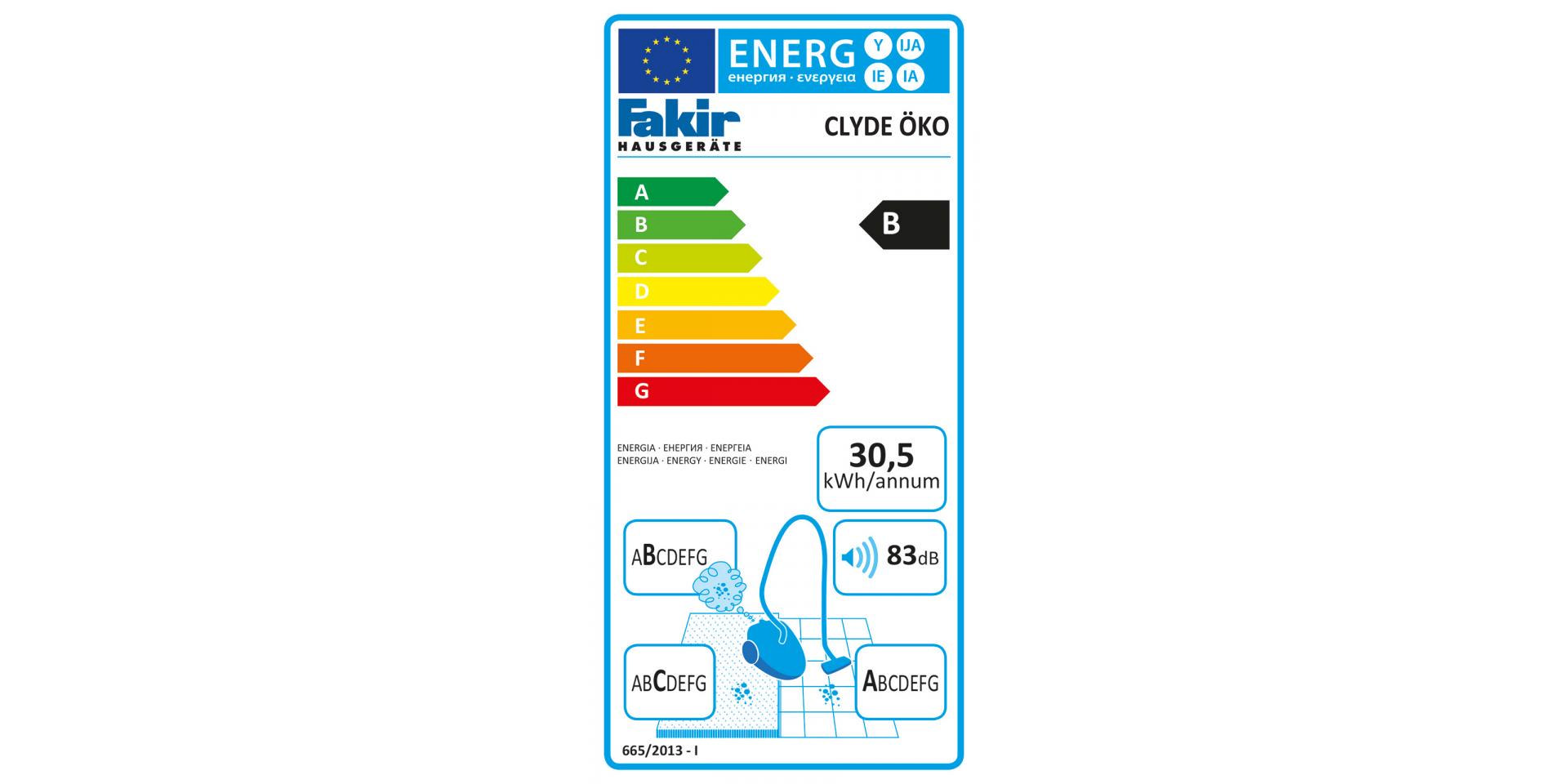 FAKIR Clyde Öko 750 W Toz Torbasız Elektrikli Süpürge Kırmızı