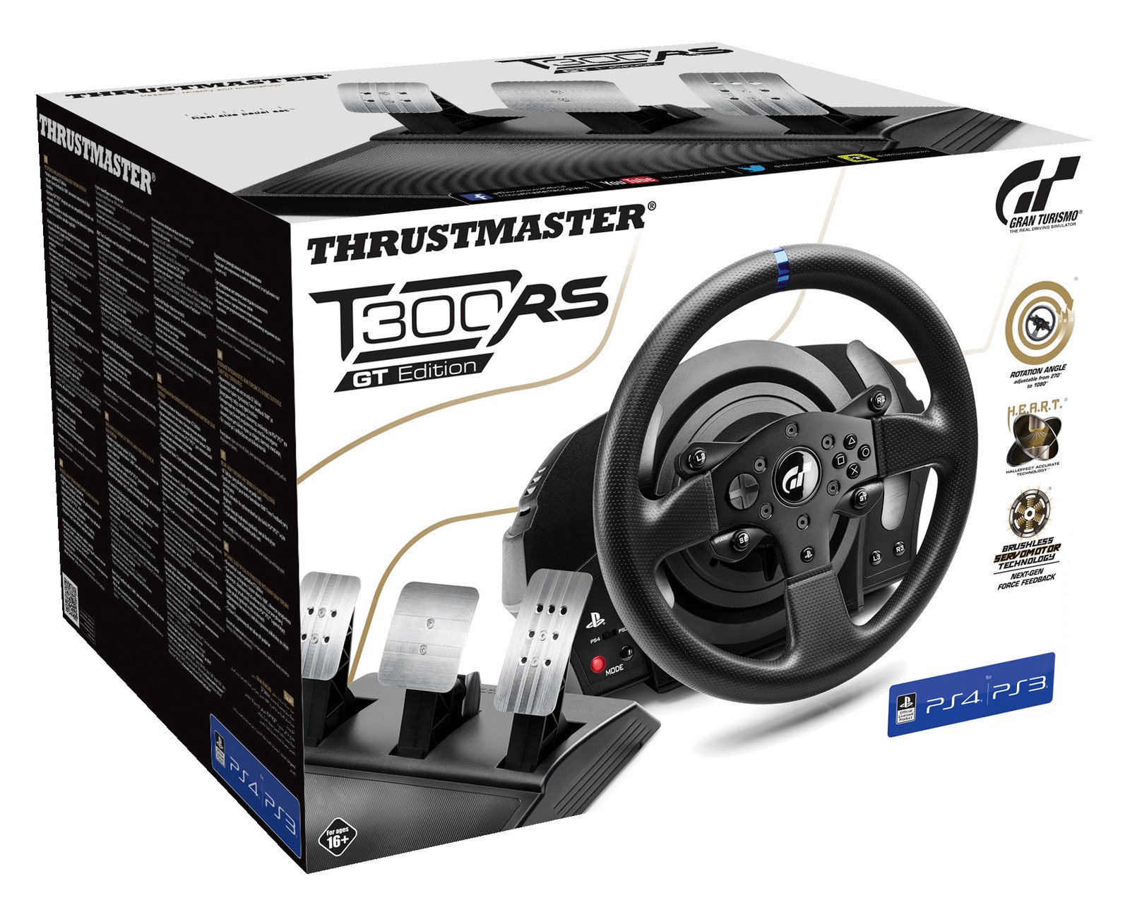 THRUSTMASTER T300 RS GT Edition (inkl. 3-Pedalset, PS4 / PS3 / PC)  Kompatibel mi 3362934110420