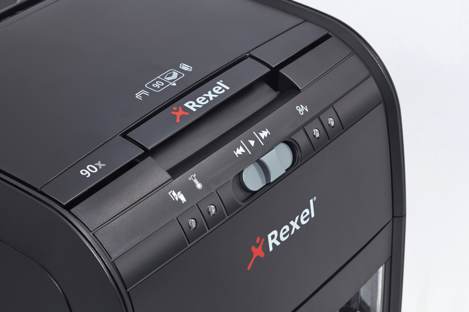 REXEL Auto+ 90X, Automatische Papierzuführung, Partikelschnitt, Sicherheitsstufe P-3 Automatischer Aktenvernichter, schwarz