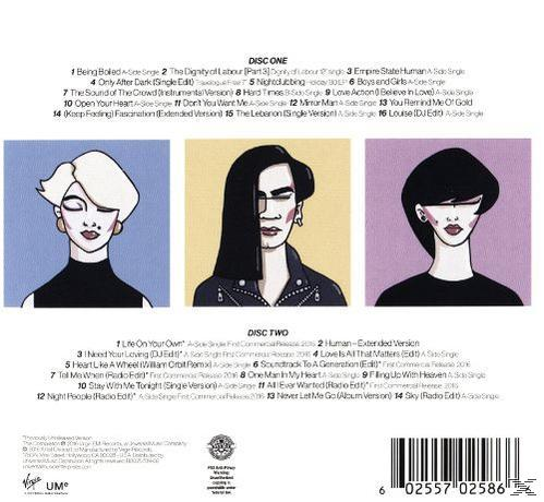 CD-hoes met drie gestileerde vrouwelijke portretten en een lijst met titels. Het album heet 'Sky'.
