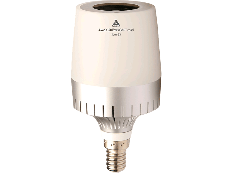 AWOX Ledlamp met Bluetooth luidspreker StriimLight mini White E14 3 W (SLM-B3)