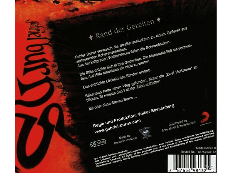 Thumbnail - Burns Gabriel - 31/Rand Der Gezeiten (Remastered Edition) (CD)