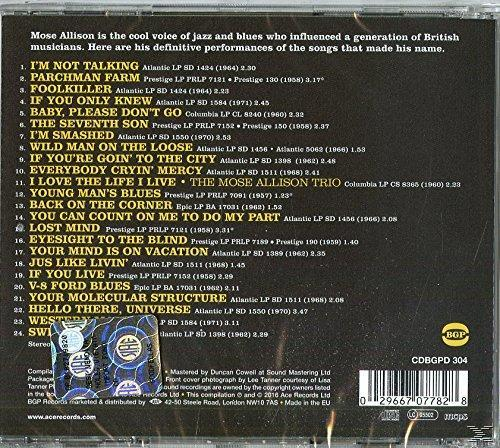 CD-Cover mit einer Titelliste und einem Foto des Künstlers.