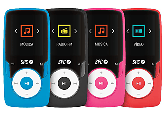 Mp4 Spc Pure Sound Extreme 8gb Radio Fm Pantalla De 1 8 Ranura Para Microsd Negro