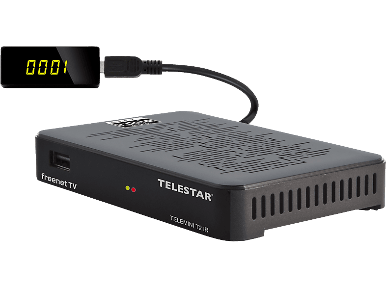 TELESTAR TELEMINI T2 IR Receiver (HDTV, DVBT2 HD, Schwarz) Receiver