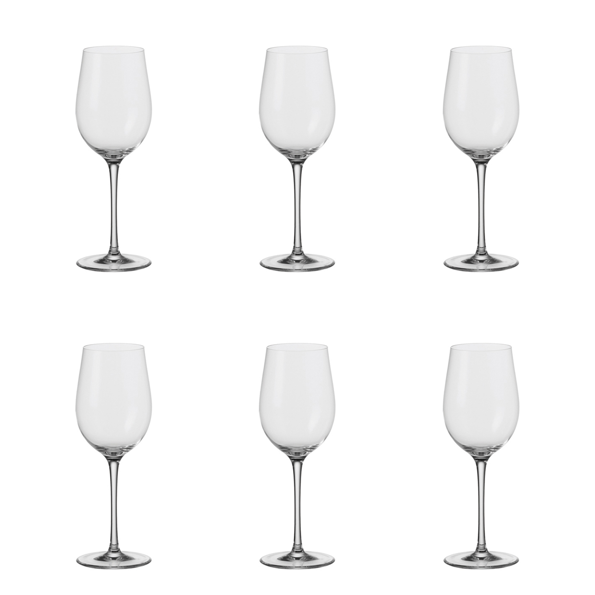 6-tlg. Ciao+ Weißweingläser-Set Transparent LEONARDO 061446