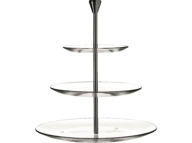 LEONARDO 020543 Dinner 3-tlg. Etagere Transparent/Metall