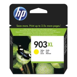 Żółty wkład atramentowy z motylem na kwiatu lotosu. Tekst w wielu językach. Czarne tło.