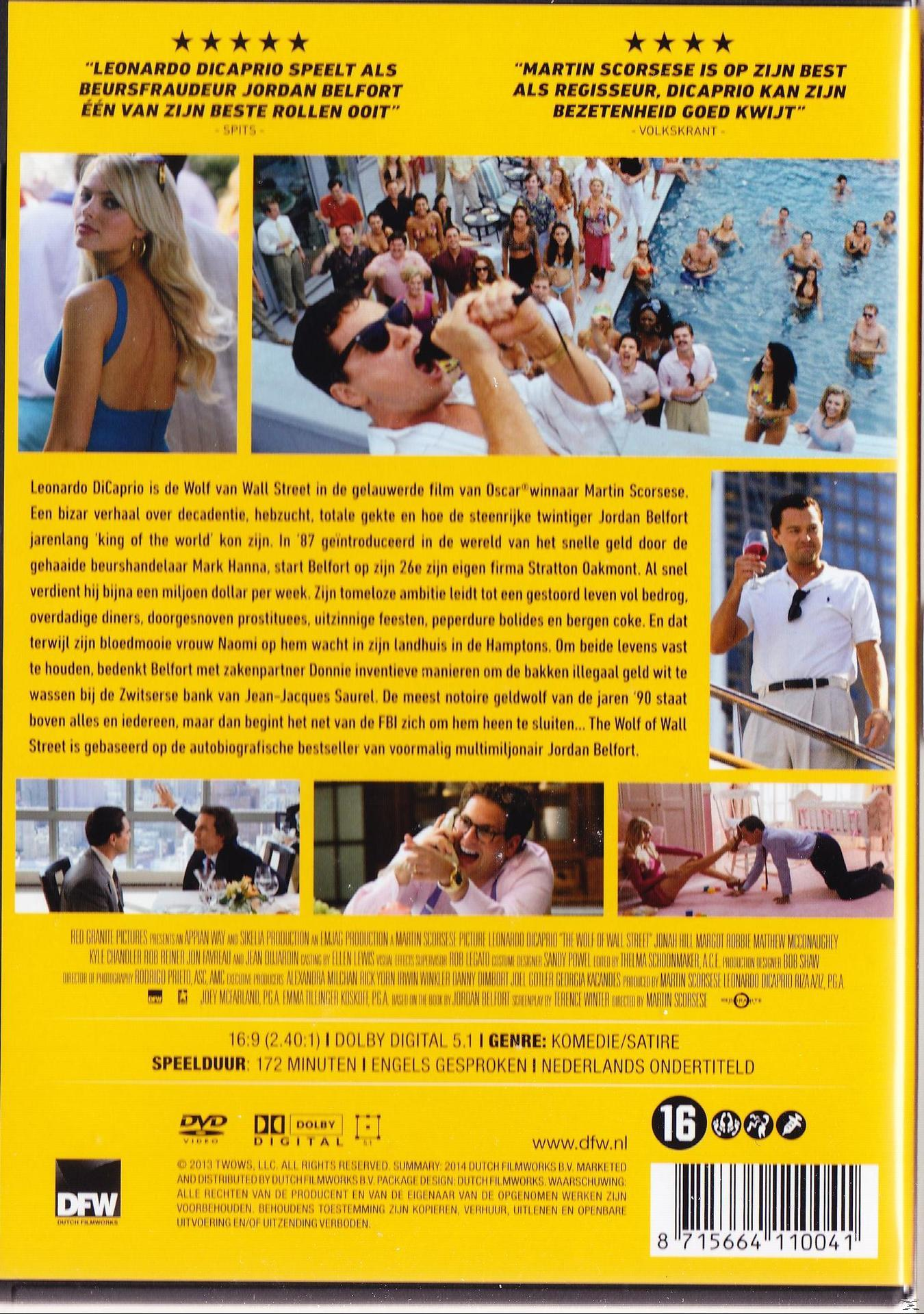 Movie poster with Leonardo DiCaprio and Margot Robbie, with text. People are in a pool in the background.