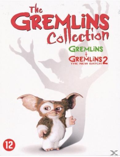 Pochette de DVD avec un personnage de Gremlins. Le texte dit 'The Gremlins Collection' et 'Gremlins 2'.