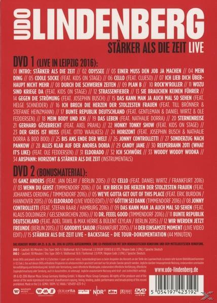 Udo Lindenberg - Stärker als die Zeit - LIVE (2 DVD)  - (DVD)