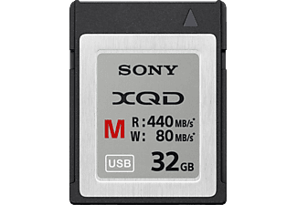 SONY XQD QDM32 32GB M-SERIE - Speicherkarte  (32 GB, 440 MB/s, Schwarz)