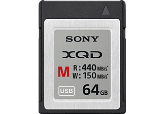 SONY SONY XQD M Series, 64 GB - Scheda di memoria  (64 GB, 440 MB/s, Nero)