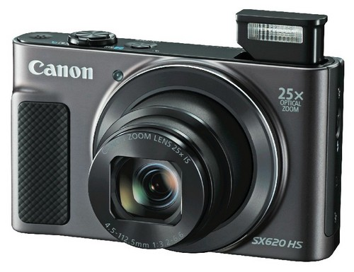 Cámara - Canon PowerShot SX620 HS, 20.2mp, 25x zoom, Wi-Fi, NFC, Negro