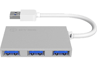 ICY BOX IB-HUB1402 HUB 4-PORT - USB-Hub (Silber)